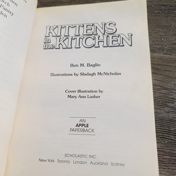 Vintage 90s 1994 Kittens in the Kitchen by Ben M. Baglio Scholastic Paperback - Picture 3 of 7